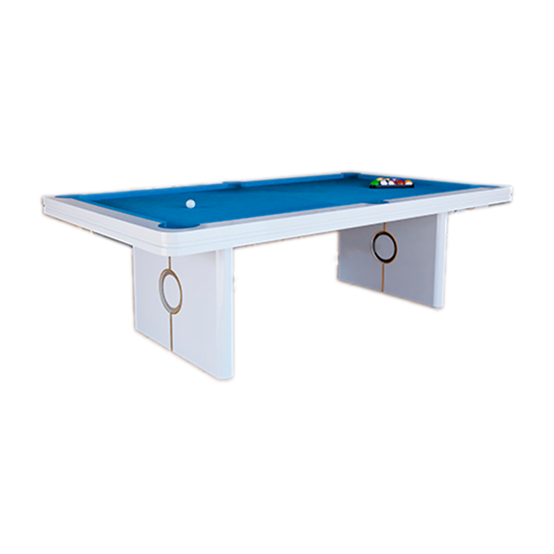 Mesa de Bilhar, Snooker e Pool Modelo ONYX Branco - Bilhares Castros